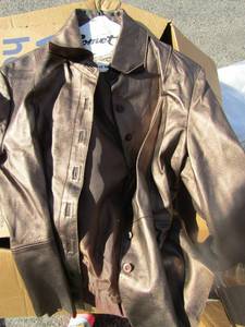 lot 31 image: BB Dakota womens medium dress coat, Charlette Russe womens large dress jacket, womens medium dress coat bronze color