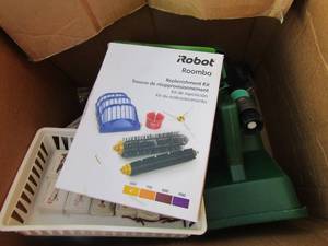 lot 94 image: Misc. lot , matches, camellia sprayer, easy hand help Scotts fertilizer spreader� various nails, screws, washers and more