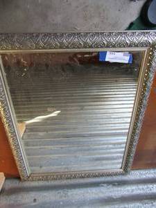 lot 155 image: 2319 framed wall mirror very nice, perfect for little girls room