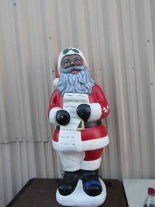 lot 72 image: Large outdoor Santa with plug, works great-- approx. 44 tall