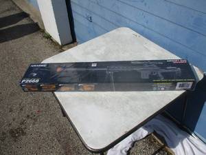 lot 28 image: NIB- UKARMS- Spring Powered, P-2668 Air Soft Rifle With Bipod, Scope, Mag And Stock