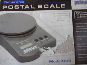 lot 32 image: PELOUZE Postal Scale, Model SP-5, Weigh In Pounds, Ounces And Grams- 5-Lbs. Capacity, Works