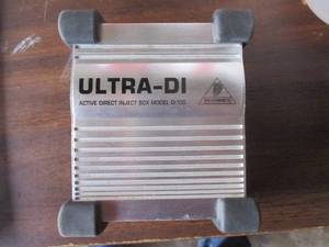 lot 48 image: Behringer Ultra-DI DI100 1-channel Active MicrophoneInstrument Direct Box-Untested