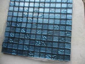 lot 50 image: 6-12 x 12 Master Title, Glass Mosaic Title-Shooting Star-Sapphire Blue, # STS-113. Note 6 x Money