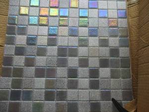 lot 56 image: 3-12 x 12 National Pool Tile, Valencia Tile- Opal Steel Gray, Note3 X Money.