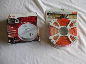 lot 77 image: LOT- Stihl .095 Orange Weed Eater Line And Kidde Firex Smoke Alarm