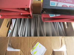 lot 84 image: LOT-Pen Gear 1-12, 330 Sheet Capacity, D-Ring Binders, 5-White, 11-Black And 7-Blue.