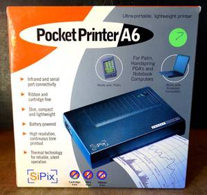 lot 7 image: Sipix Pocket Printer A6 Ultra Portable  Thermal Printer