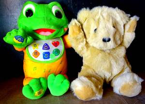 lot 9 image: $$$ LOT OF PLUSH COLLECTIBLES - LEAF FROG BABY TAD & DEX PRODUCTS BEAR (CHECK COMPS ON THESE)