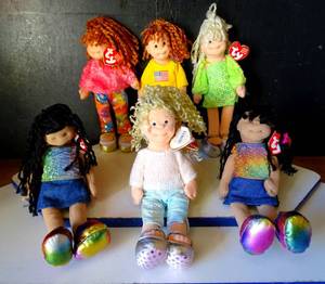 lot 11 image: Lot (6) Ty Beanie Boppers Beanie Kids Dolls