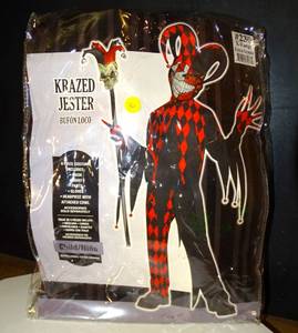 lot 36 image: CRAZED JESTER #230 HALLOWEEN COSTUME - CHILD SIZE X-LARGE