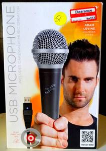 lot 51 image: First Act USB Pro Audio Microphone - ADAM LEVINE EDITION