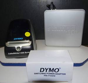 lot 63 image: Dymo LabelWriter 450 Turbo USB Label Printer & Stamps.com Postal Scale Model 510