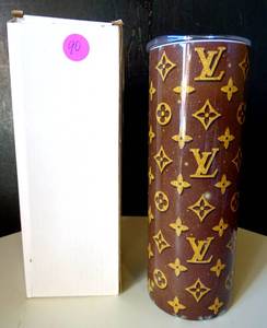 lot 90 image: NEW - LOUIS VITTON INSULATED TUMBLER W BOX & LID