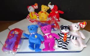 lot 123 image: McDonalds Happy Meal ASSORTMENT OF TY BEANIE BEARS AS SHOWN