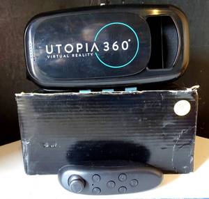 lot 138 image: NEW - Utopia 360° VR Headset  3D Virtual Reality Headset for VR Games, 3D Movies, and VR Apps