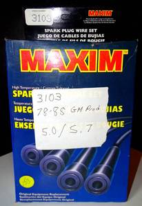 lot 153 image: VINTAGE SPARK PLUG WIRES - SEE PICS FOR MAKEMODEL (NEW)