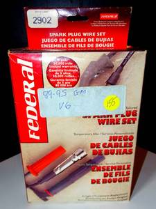 lot 155 image: VINTAGE SPARK PLUG WIRES - SEE PICS FOR MAKEMODEL (NEW)