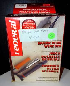 lot 157 image: VINTAGE SPARK PLUG WIRES - SEE PICS FOR MAKEMODEL (NEW)