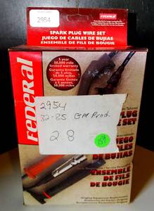 lot 159 image: VINTAGE SPARK PLUG WIRES - SEE PICS FOR MAKEMODEL (NEW)