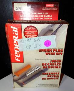 lot 162 image: VINTAGE SPARK PLUG WIRES - SEE PICS FOR MAKEMODEL (NEW)
