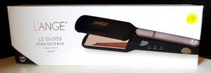 lot 170 image: new - LAnge Le Gloss Flat Iron Straightener Titanium Rose Gold BLACK $$$