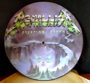 lot 181 image: RARE Metallica Creeping Death LP UK Released Limited Edition Picture Disk