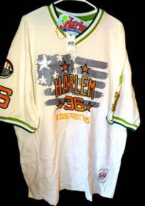 lot 190 image: NEW WITH TAGS - HARLEM GLOBETROTTERS ALL SEWN MEMORABILIA JERSEY - SIZE 2XL