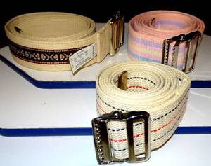 lot 196 image: LOT OF 3 NEW - POSEY DESIGNER GAIT BELTS AS SHOWN