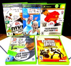 lot 204 image: LOT OF 5 - XBOX 360 SPORTS THEMED GAMES