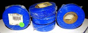 lot 206 image: LOT OF 5 ROLLS OF BLUE TAPE AS SHOWN