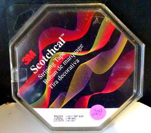 lot 209 image: NEW - 3M SCOTCHCAL STRIPING TAPE (BLACK)