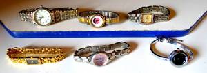 lot 252 image: ASSORTED WOMENS WATCHES - ALL WORKING (6X$) 1 GUCCI