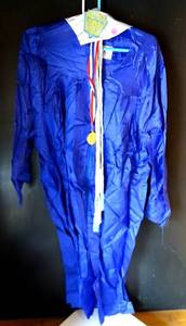 lot 255 image: GRADUATION GOWN WITH HONOR SOCIETY MEDAL - SEE PIC 2 FOR SIZE