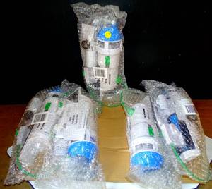lot 273 image: NEW  Dual Flush Converter Plastic White Push Button BSP27H-MC (5X$) $35EACH