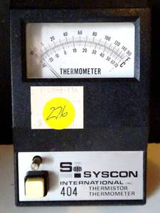lot 276 image: SYSCON INTERNATIONAL THERMISTOR THERMOMETER 404