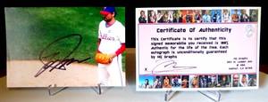lot 304 image: UNKNOWN AUTHENTIC PHILADELPHIA PHILLIES AUTOGRAPHED PHOTO WITH COA