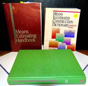 lot 318 image: MEANS CONSTRUCTION ESTIMATION BOOK LOT