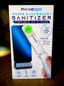 lot 339 image: TZUMI PHONE SPA Cell Phone & Accessory Portable Sanitizer (White)