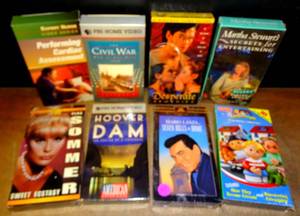 lot 357 image: VHS COLLECTION AS SHOWN - SOME STILL SEALED NEW