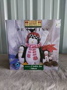 lot 5 image: Sakura Penguins Cookie Jar with Original Box