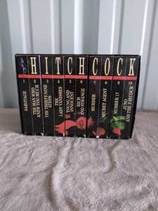 lot 9 image: Alfred Hitchcock 10 VHS Collectors Set