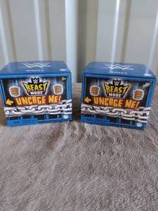 lot 18 image: Selection of 2 WWE Beast Mode Uncage Me Boxed Figures--Series 2