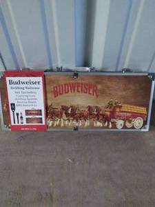 lot 28 image: Budweiser Grilling Suitcase--NIB