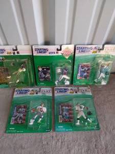 lot 43 image: Lot of 5 Football Starting Lineups Including Joey Galloway and Marshall Faulk