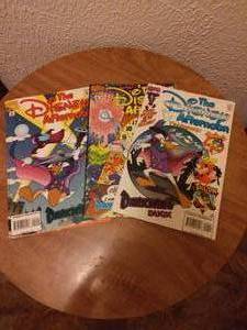 lot 45 image: Lot of 3 Disney Afternoon Comics-Darkwing Duck-Issue 1,2,and 4