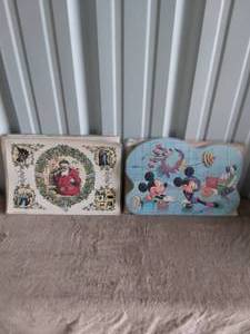 lot 57 image: Lot of Vintage Placemats Including Mickey Mouse, Santa, and Kool-Aid--See Pics