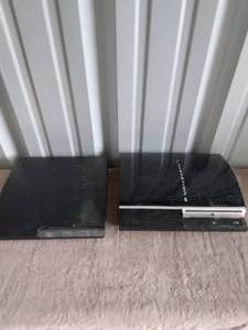 lot 78 image: Lot of 2 Playstation 3s--Unknown Working Condition--No Cords