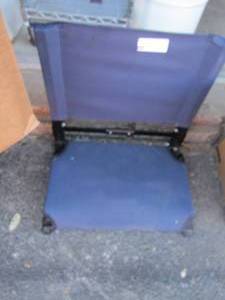 lot 42 image: Blue foldable stadium seat like new