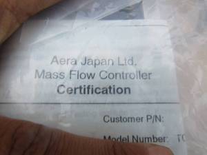 lot 153 image: Aera japan Mass Flow Controller qty 7